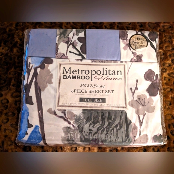 Metropolitan Bedding Full Size Metropolitan Bamboo Sheet Set 6